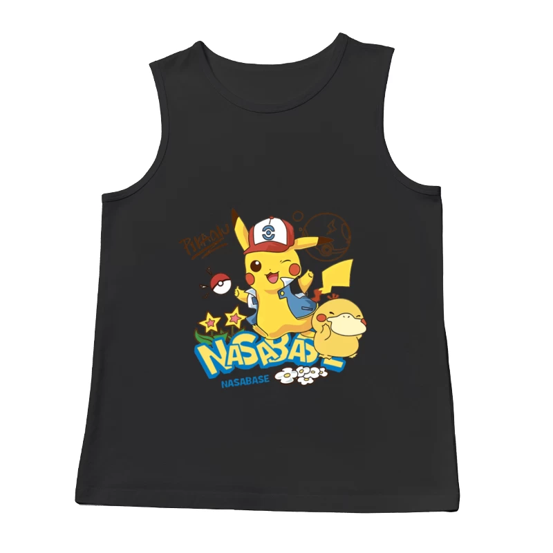 Pikachu und Enton Abenteuer Herren Tanktops