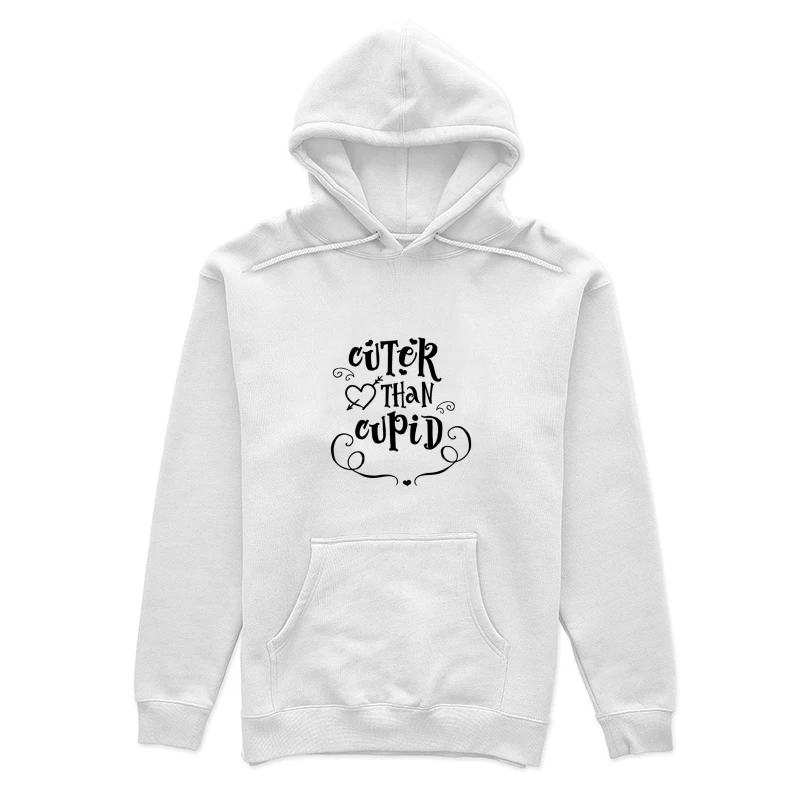 Design abstrait avec silhouettes et cœurs noirs Femme Sweat à capuche