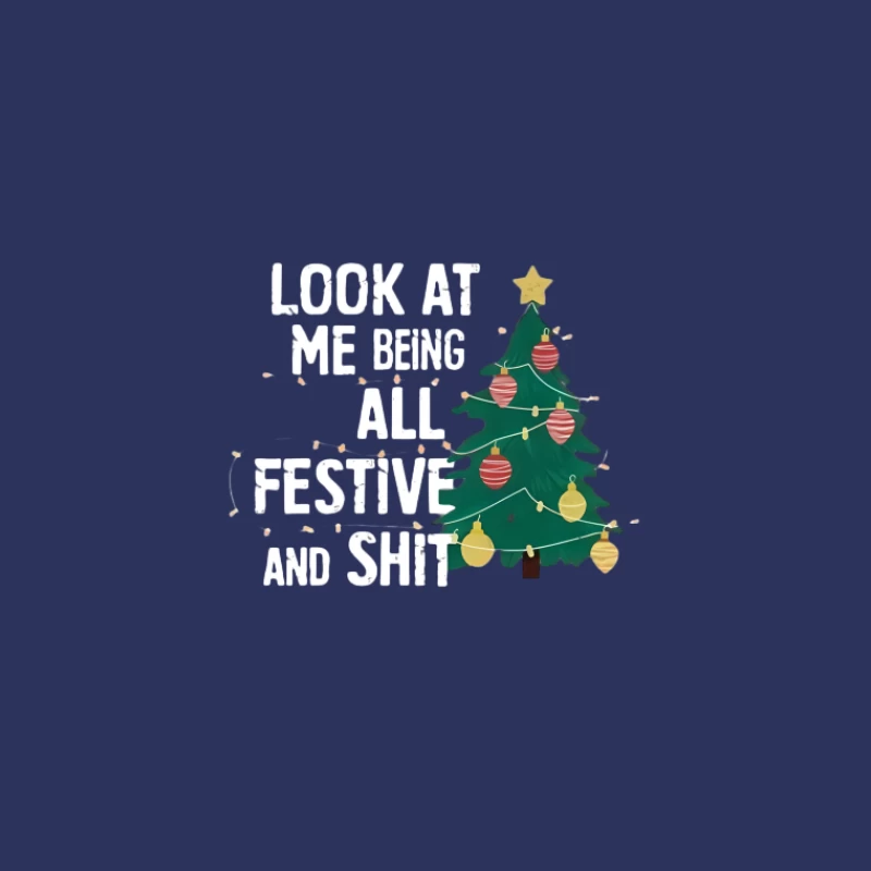 Sapin de Noël avec phrase humoristique Homme T-Shirt