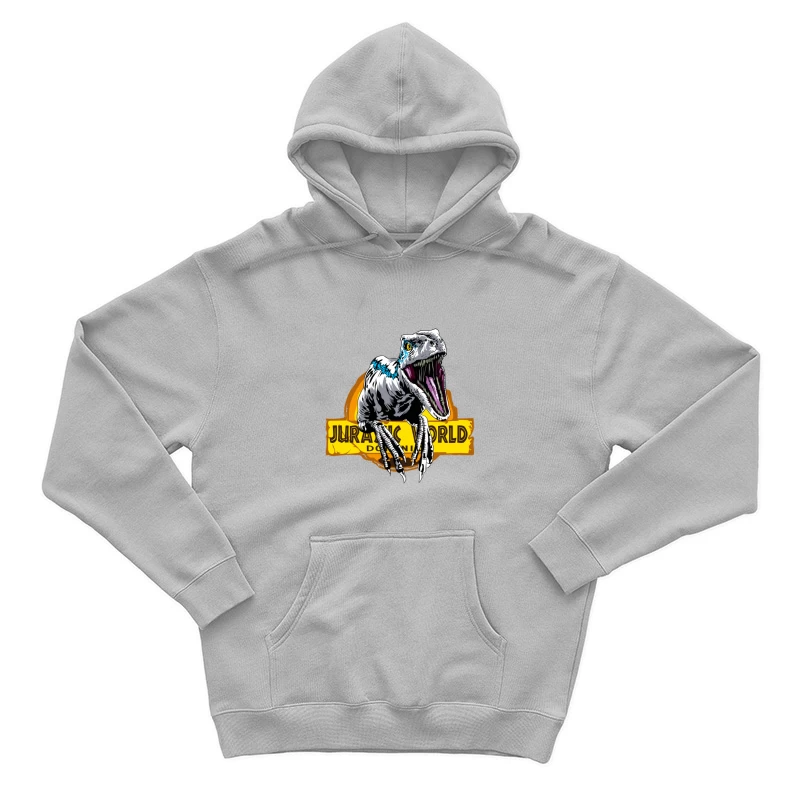 Jurassic World Velociraptor Logo Male Pullover Hoodie