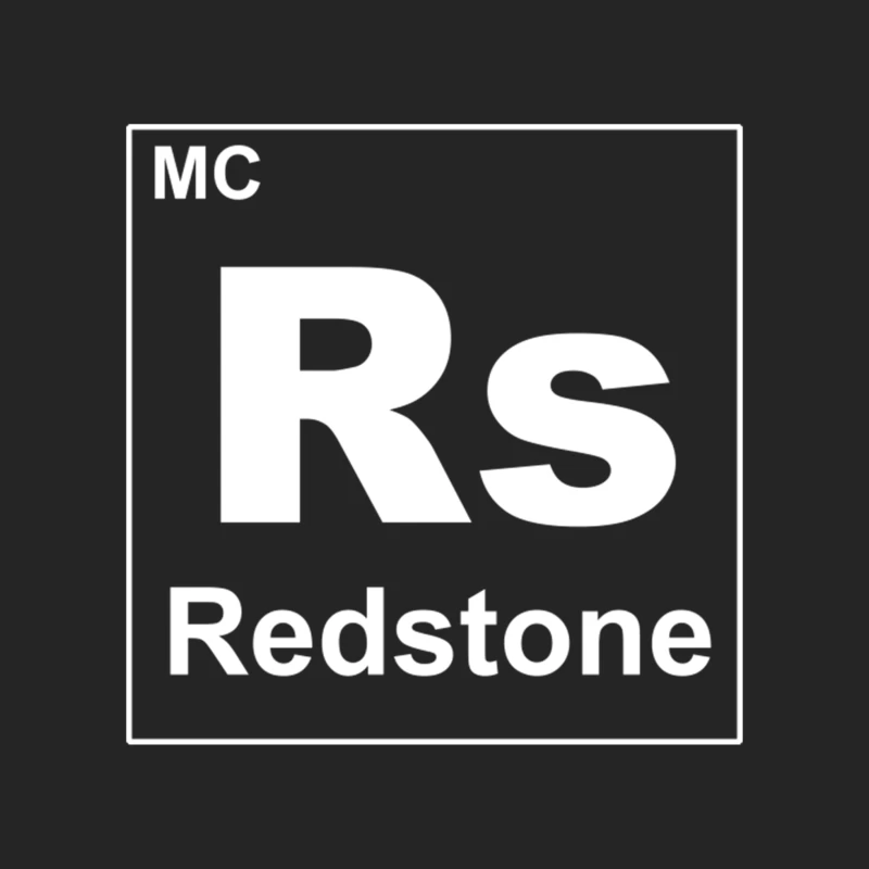 Redstone periodic symbol from Minecraft Male Pullover Sweatshirt