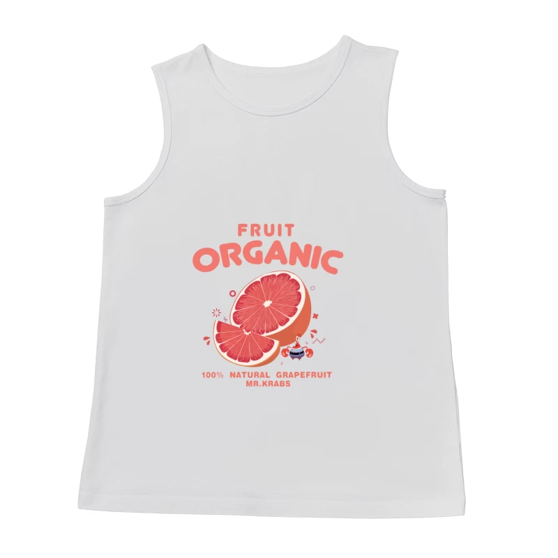 Organischer Grapefruit-Charakter-Entwurf Herren Tanktops