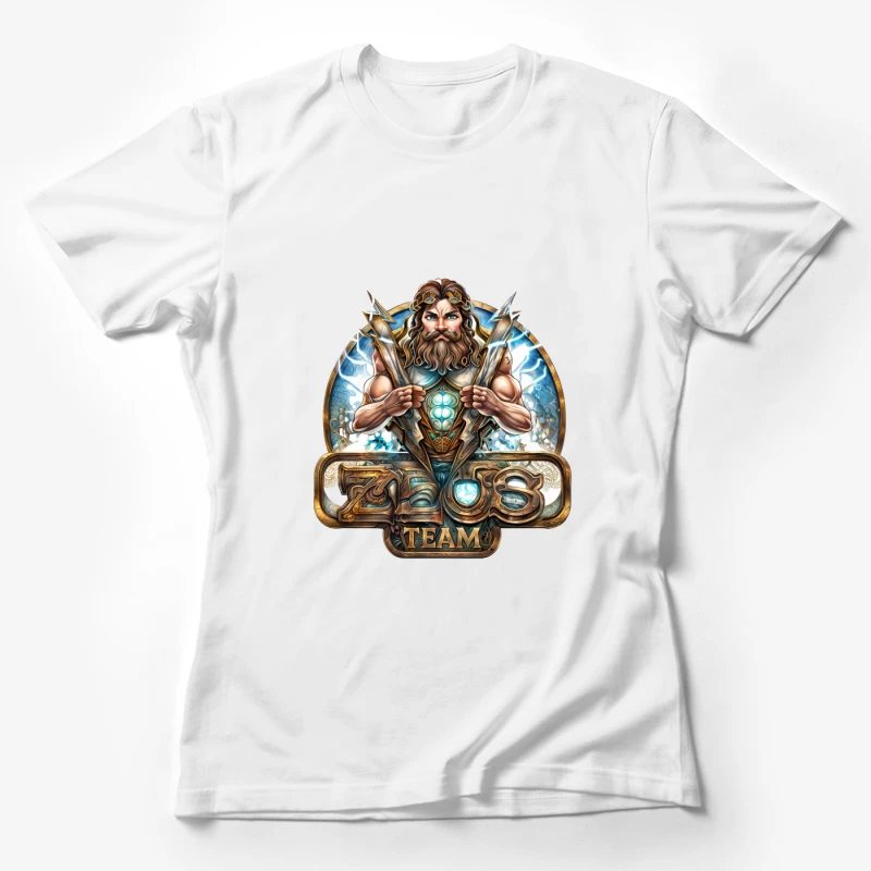 Zeus Team Logo Design Female T-Shirt