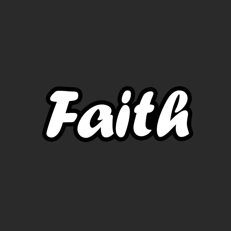 Word Art: Faith Baseball Cap