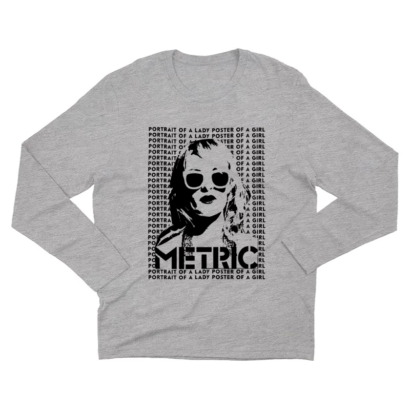 Metric Portrait Of A Lady Male Long Sleeve T-Shirt