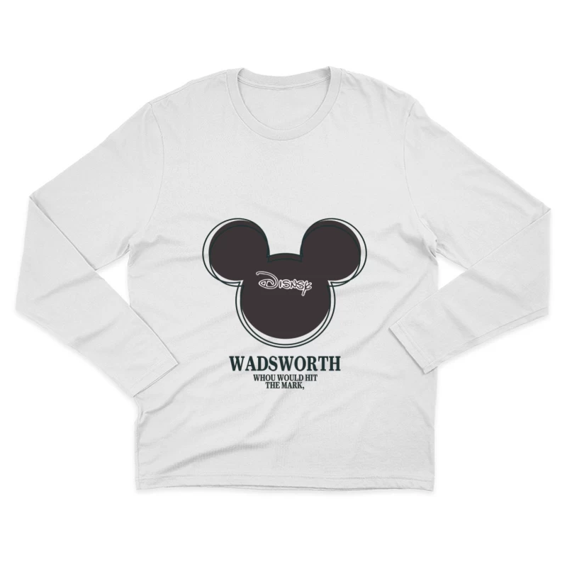 Wadsworth Logo mit Disney-Element Herren Langarm T-Shirt