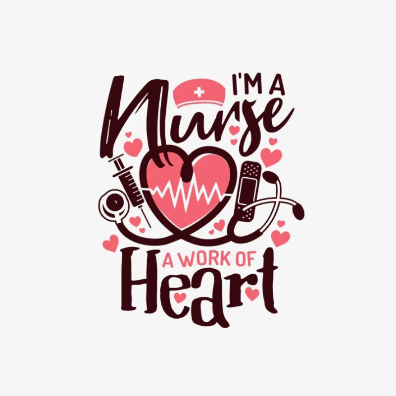 Infirmière au grand cœur Femme Manches Longues T-Shirt