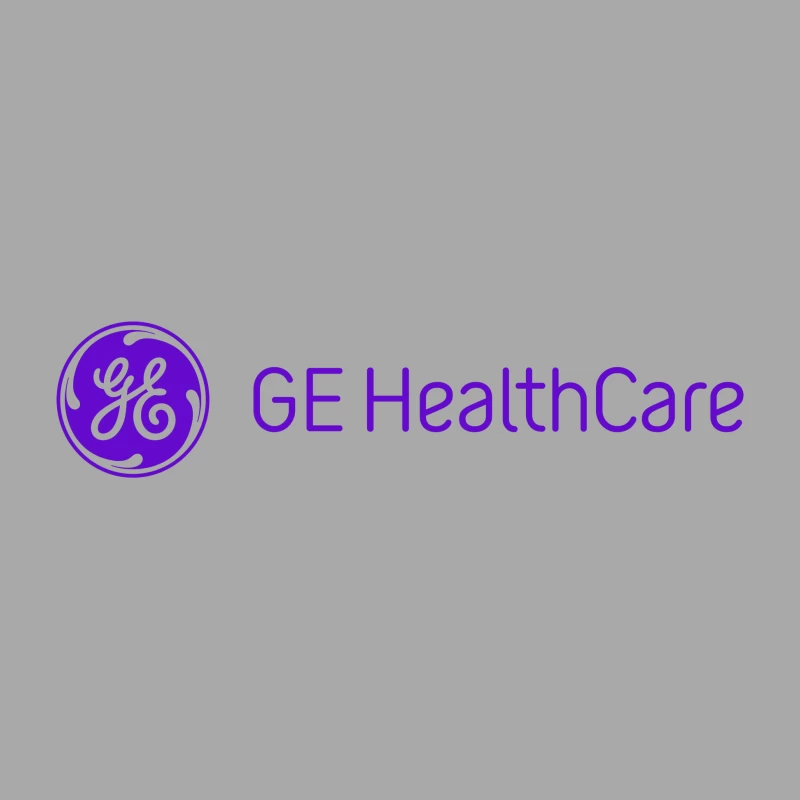 GE Healthcare Corporate Logo in Purple Male Pullover Hoodie