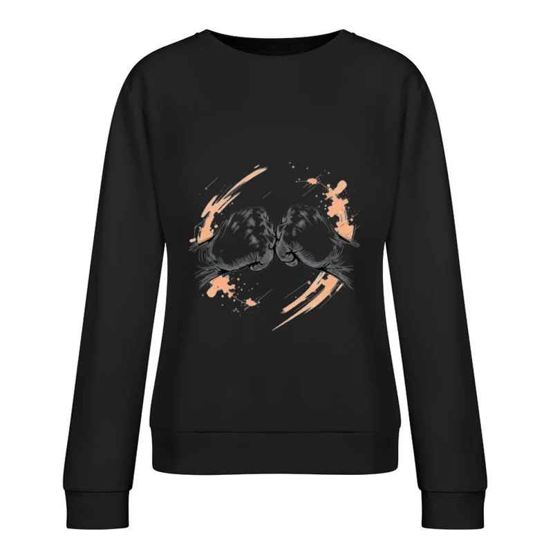 Fist Bump: A Symbolic Gesture of Unity and Solidarity Female Pullover Sweatshirt