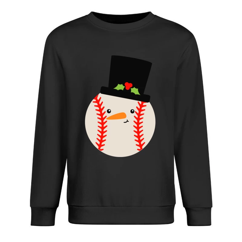 Bonhomme de neige balle de baseball Homme Sweat-shirt à enfiler