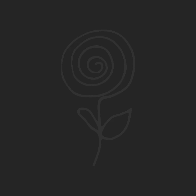 Dessin de rose minimaliste Homme Sweat-shirt à enfiler