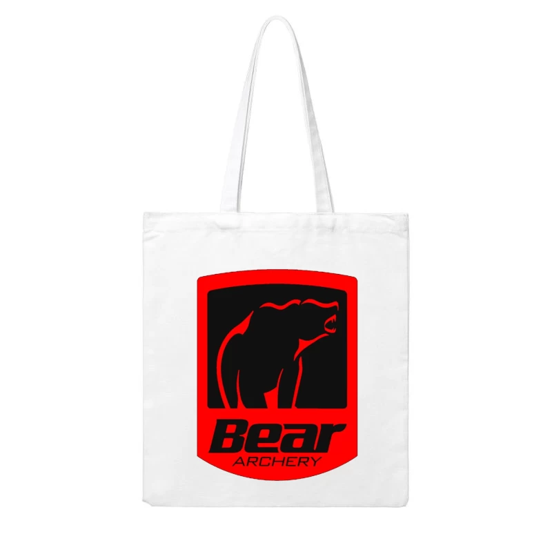 Bear Archery Company Red Logo Design Cotton Tote Bag