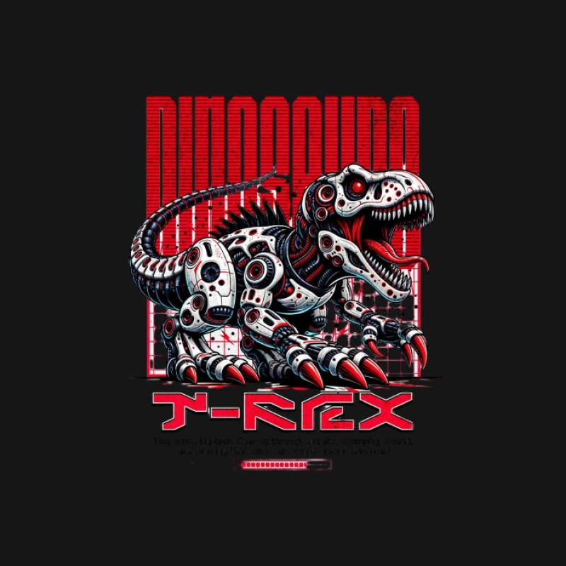 Design de T-Rex Dinosaure Robot Homme T-Shirt