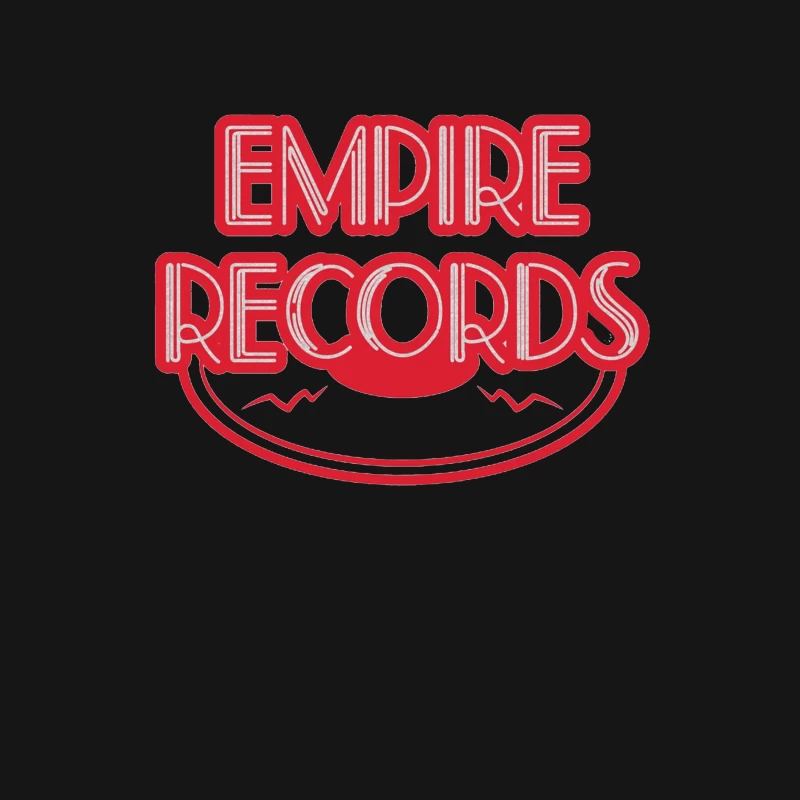 Vintage Empire Records Red Logo Design Male Long Sleeve T-Shirt