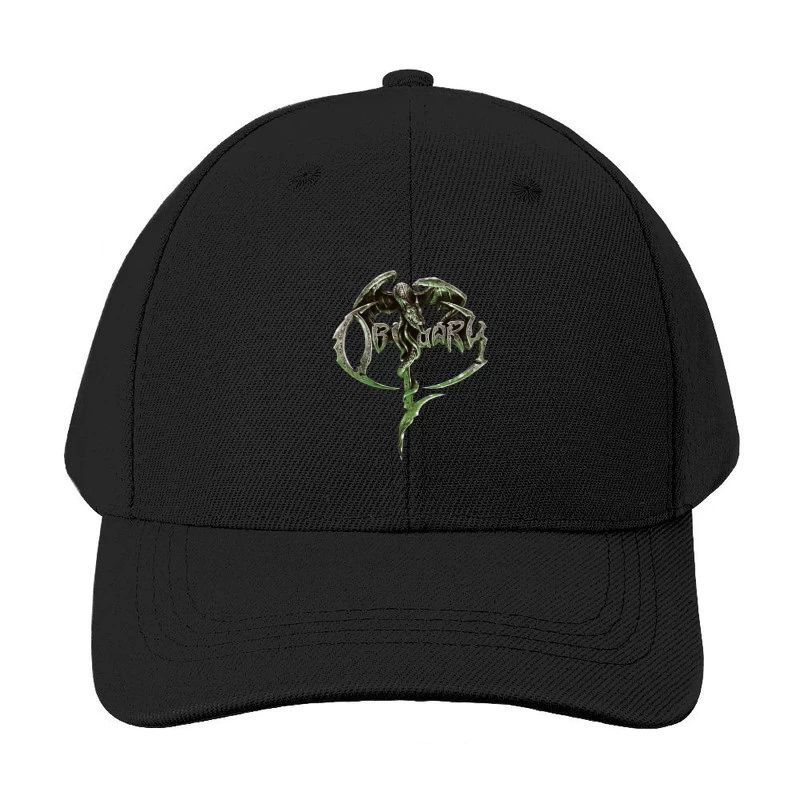 Obituary Dragon Logo Baseball Cap