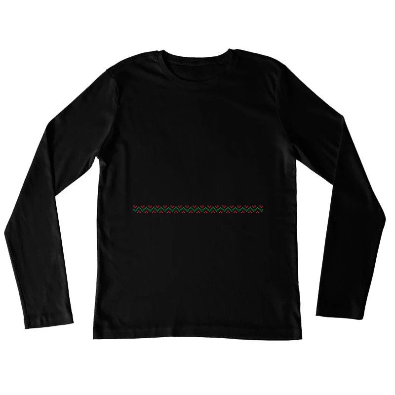 Motif géométrique coloré Femme Manches Longues T-Shirt