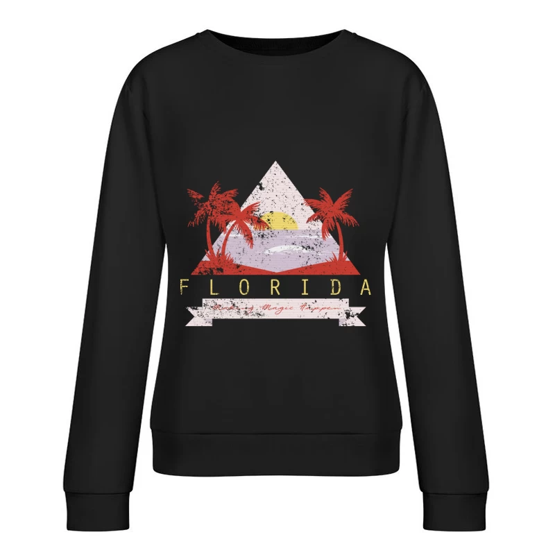 Coucher de Soleil en Floride Femme Sweat-shirt à enfiler