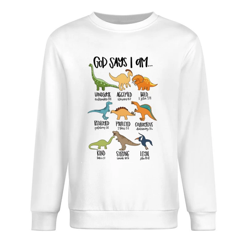 Dinosaurier-Werte für Kinder Herren Pullover Sweatshirt