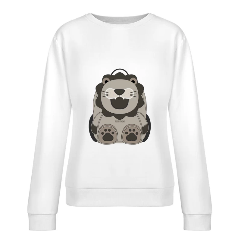 Sac à dos Lion mignon pour enfants Femme Sweat-shirt à enfiler