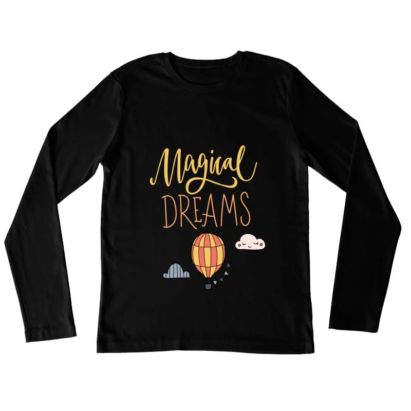 Rêves magiques et montgolfière Femme Manches Longues T-Shirt