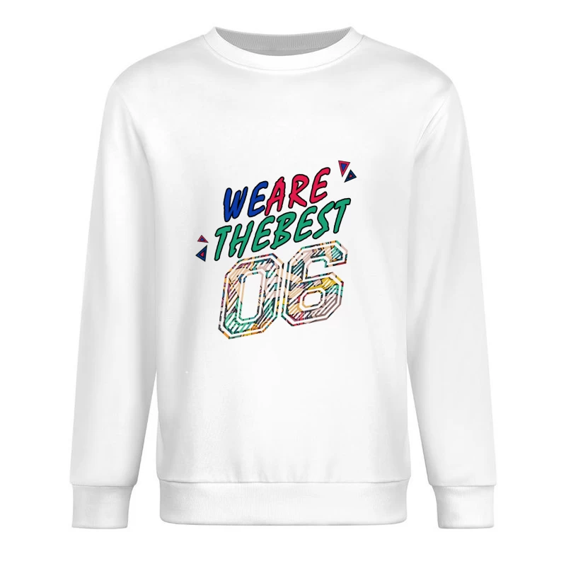 Kunstvolles Design mit Zahlen und Buchstaben Herren Pullover Sweatshirt
