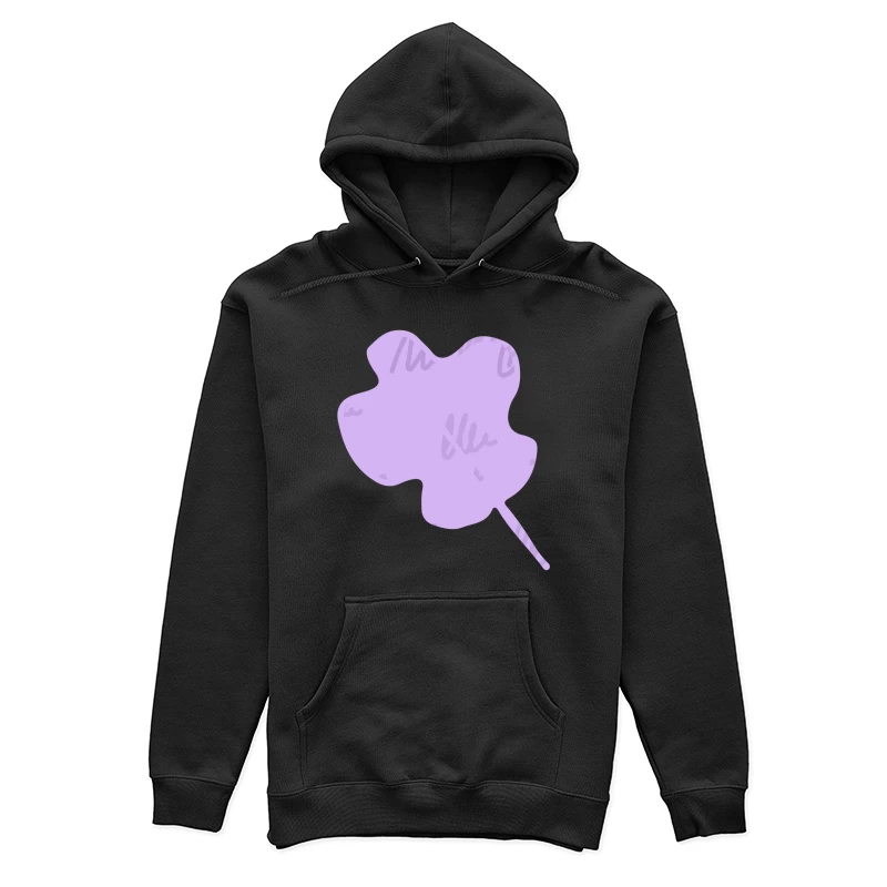 Feuille lilas abstraite Femme Sweat à capuche