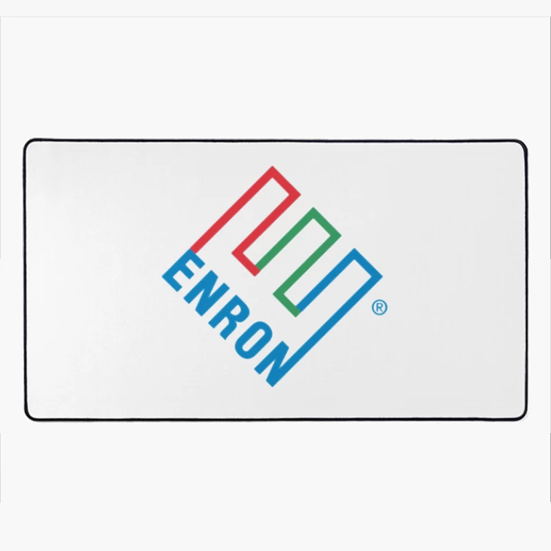 Enron Corporation Logo - Historic Energy Company Symbol Desk Mat