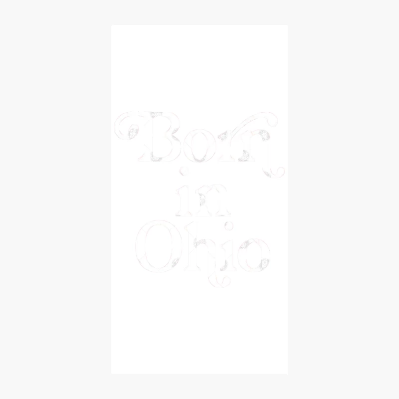 Born In Ohio - Typography Birth Place Design iPhone Case