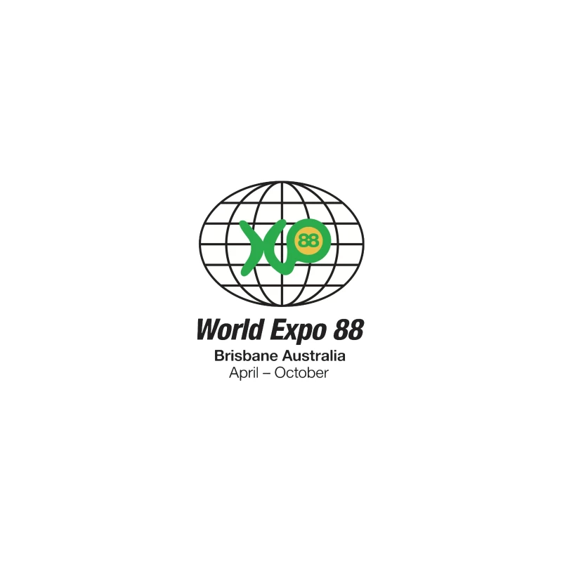 World Expo 88 Brisbane Australia Logo Desk Mat