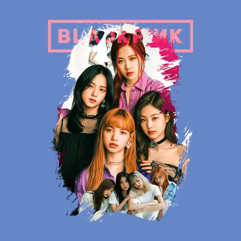 Blackpink: Iconic K-Pop Music Group Throw Pillow