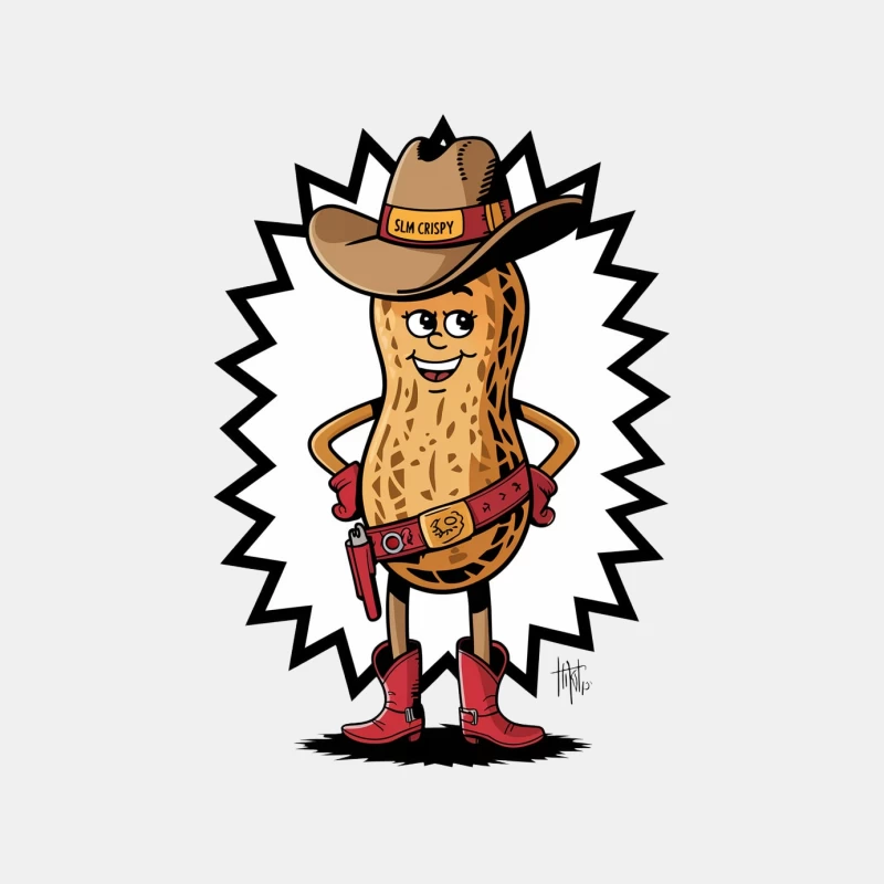 Cowboy Peanut Mascot: Slim Crispy's Nutty Adventure Male Tank Top