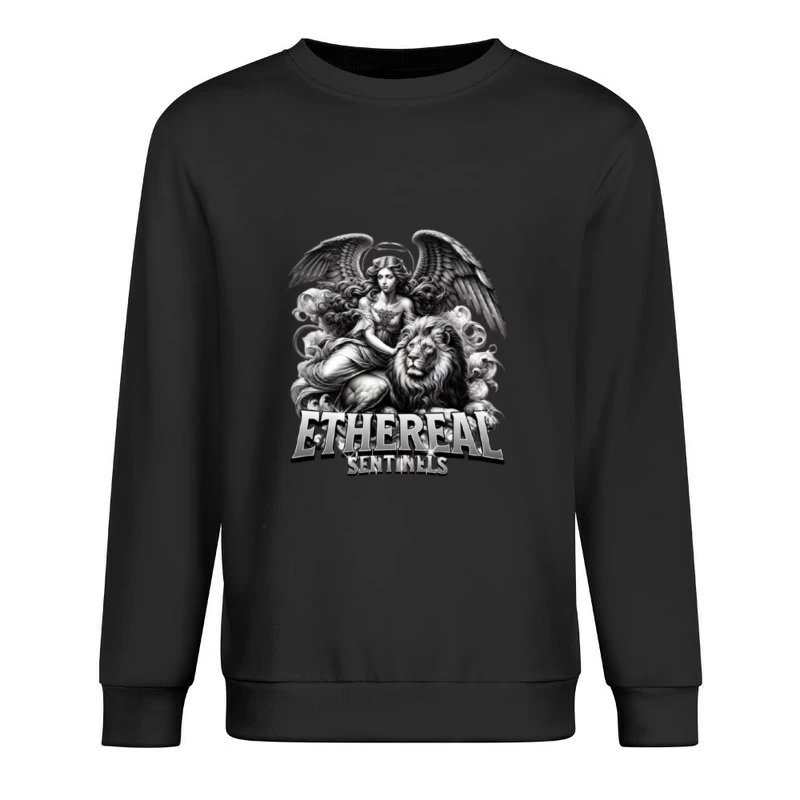 editable ethereal sentinels Male Pullover Sweatshirt