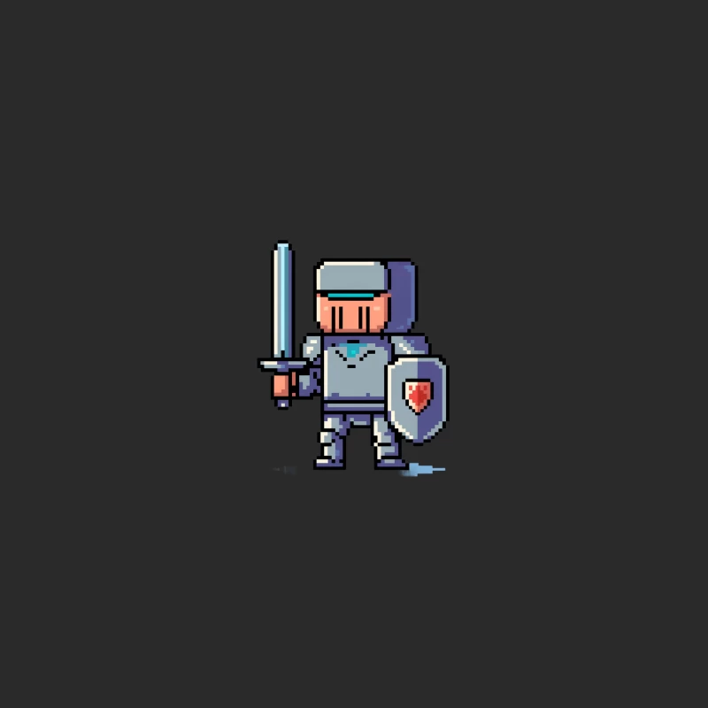 Pixel Art Knight: Armed Warrior Game Character Baseball Cap