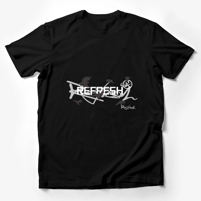 Erfrischendes Vogeldesign Herren T-Shirt