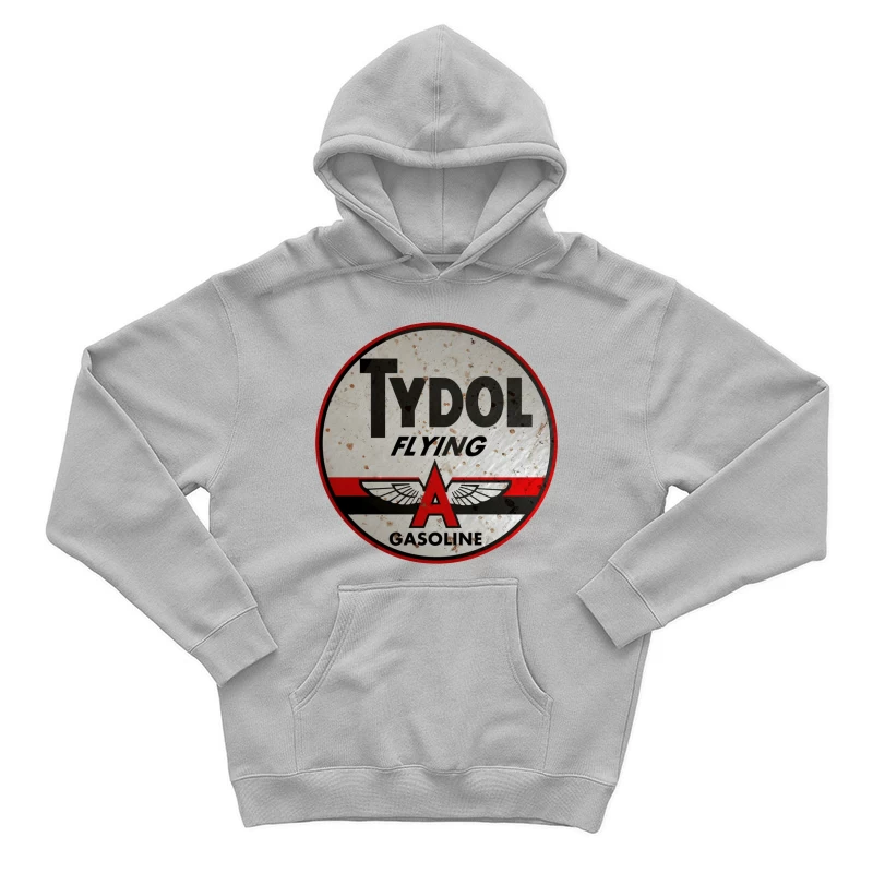 Vintage Tydol Flying A Gasoline Station Logo Sign Male Pullover Hoodie