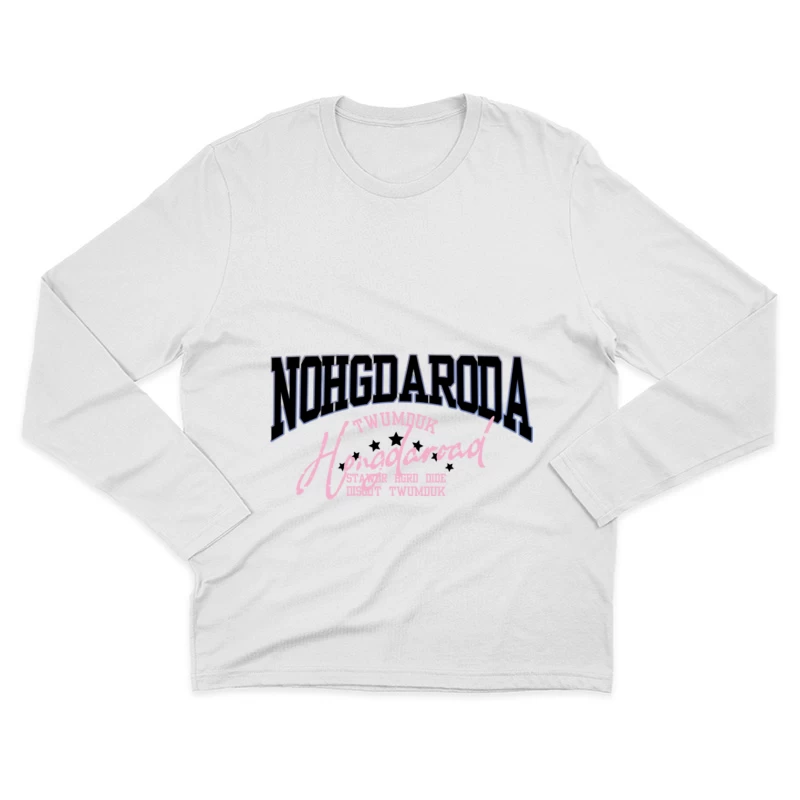 Neon-Sport-Motiv mit Text Herren Langarm T-Shirt