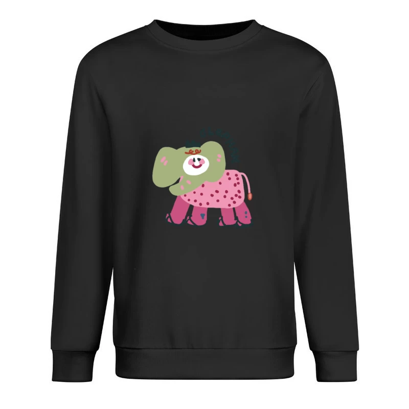Illustrazione di Elefante Colorato Felpa pullover Uomo