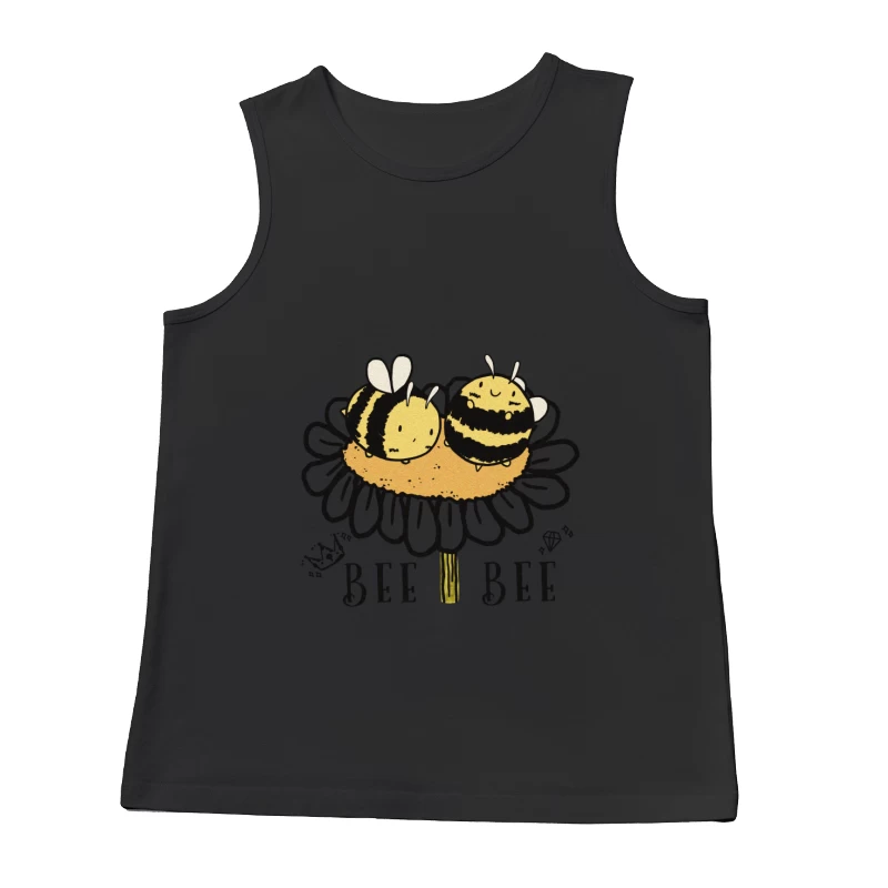 Süße Bienen auf Blume Herren Tanktops