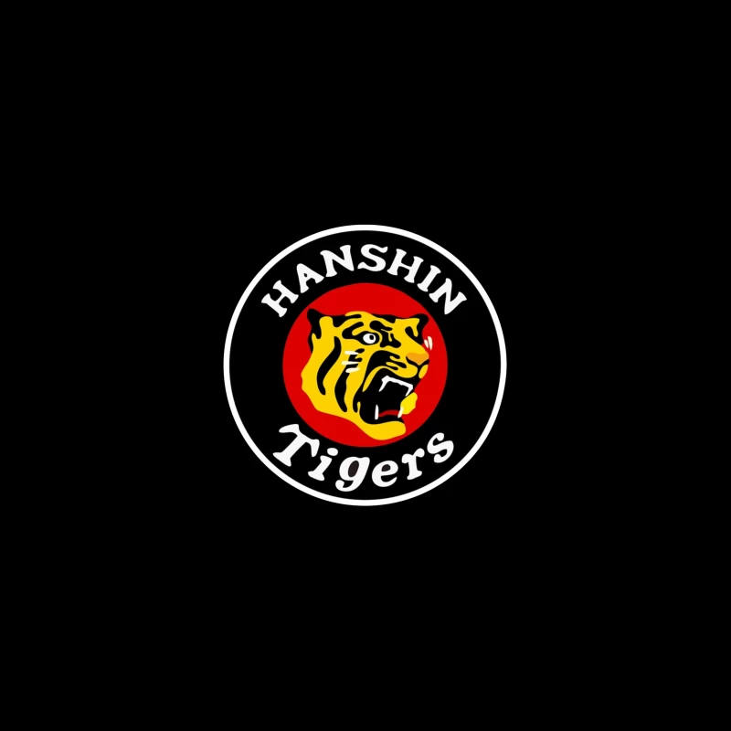 Hanshin Tigers Japanese Baseball Team Logo Desk Mat