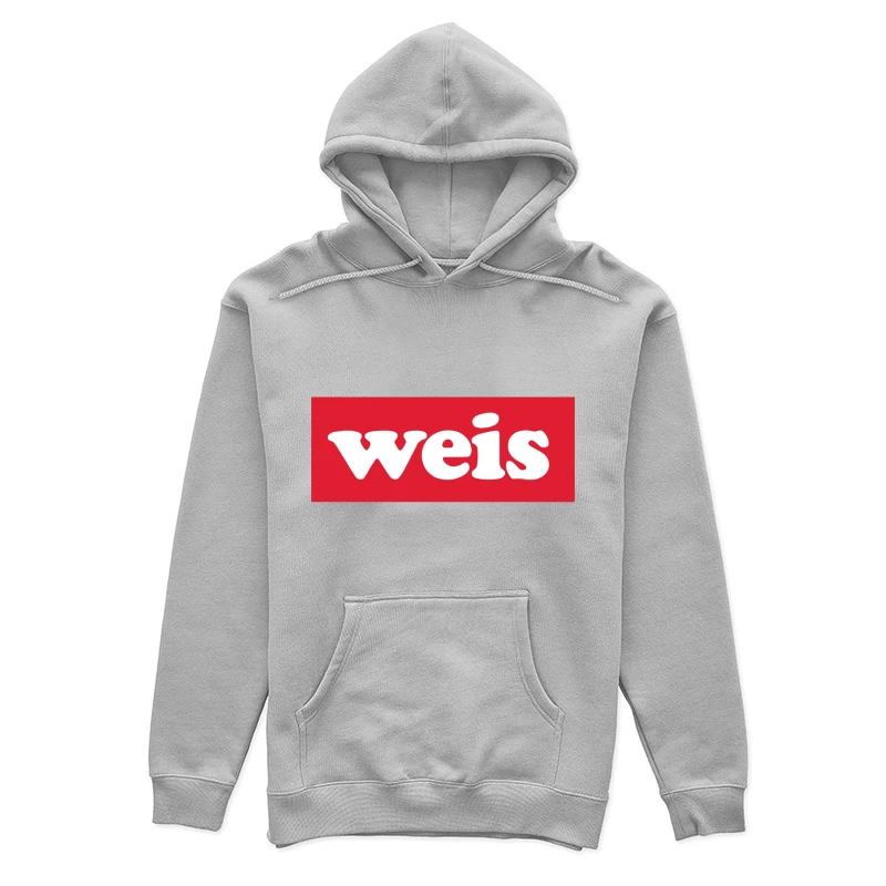 Weis Markets White Logo on Red Background Female Pullover Hoodie