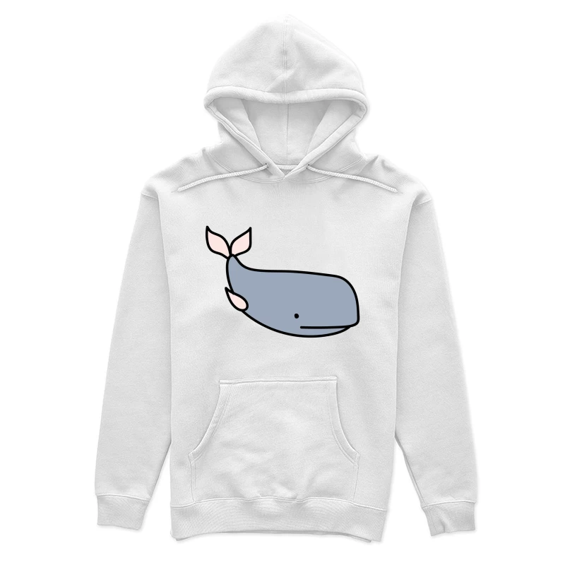 Dessin de baleine minimaliste Femme Sweat à capuche