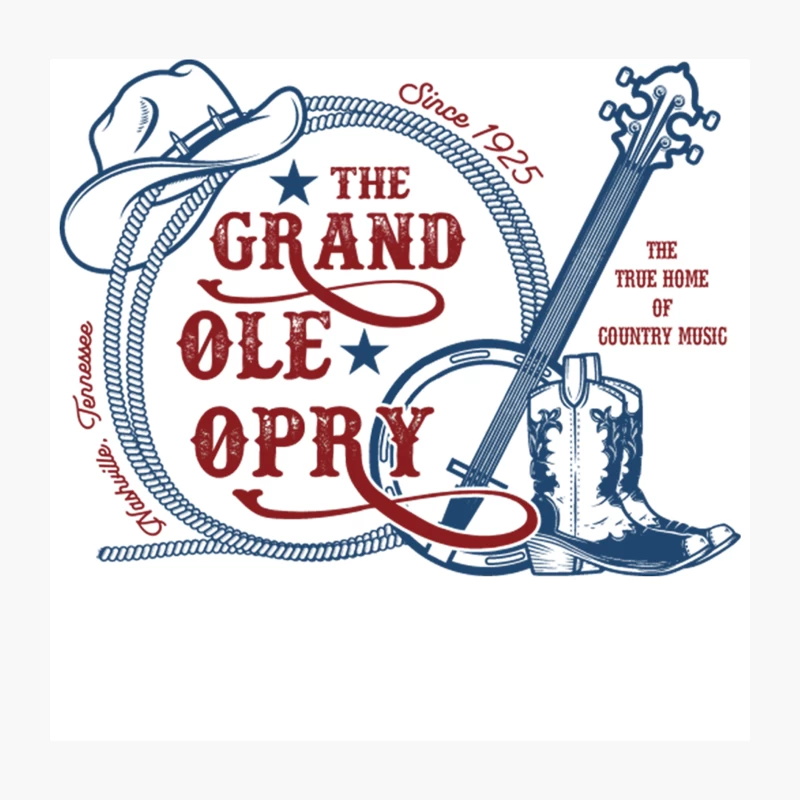 The Grand Ole Opry - The Home of Country Music Throw Pillow