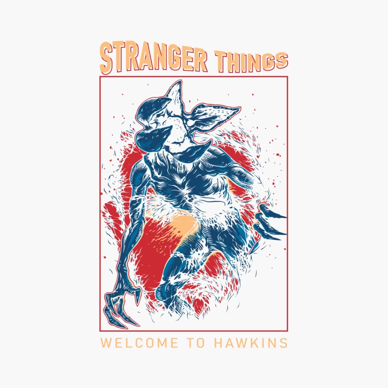 Stranger Things Artwork Cotton Tote Bag