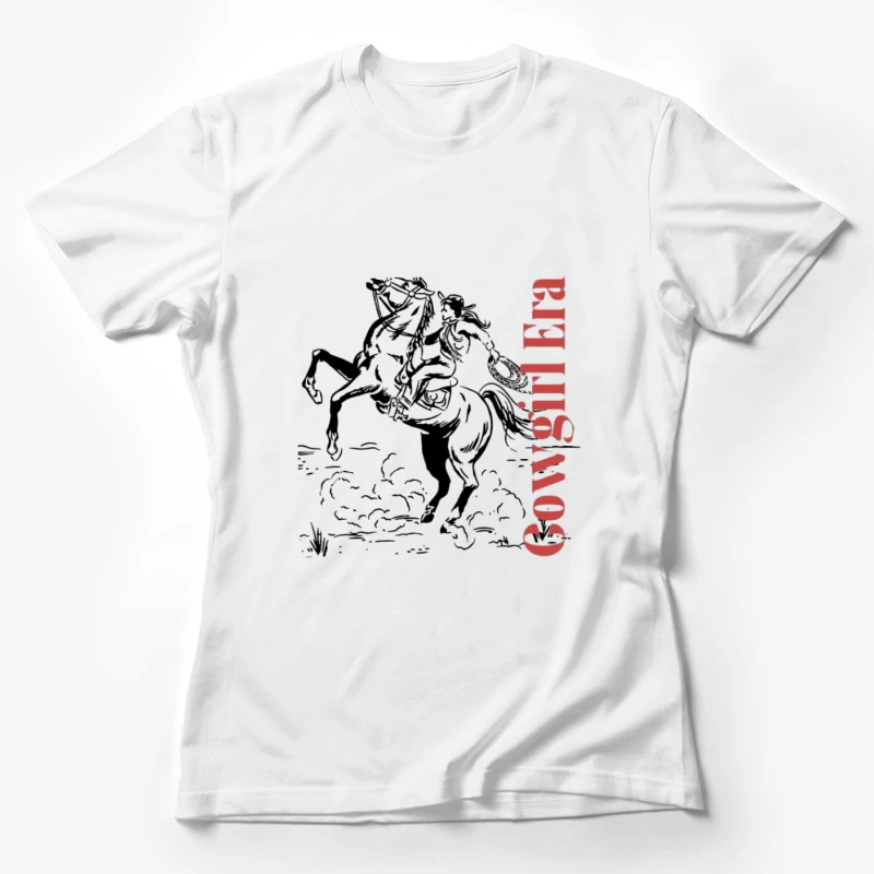 Design de Cowgirl Rodéo Femme T-Shirt