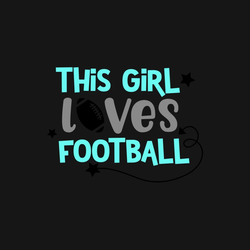 Aimer le football, fille, design d'amour Homme Manches Longues T-Shirt
