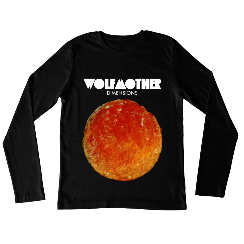 Wolfmother - Dimensions Album Cover with Orange Celestial Design Female Long Sleeve T-Shirt