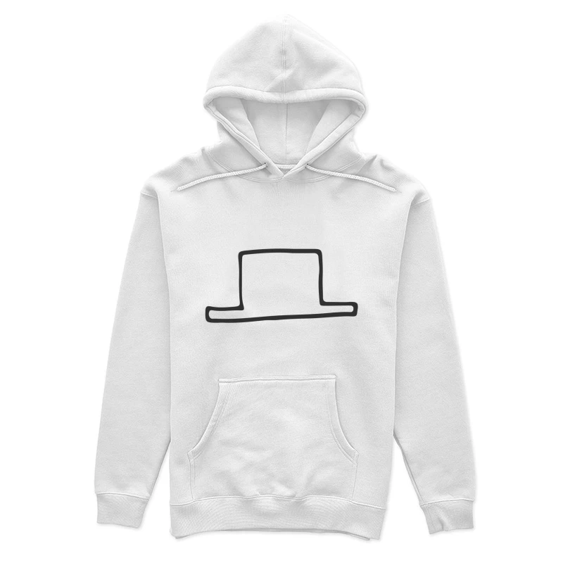 Silhouette de Chapeau Minimaliste Femme Sweat à capuche
