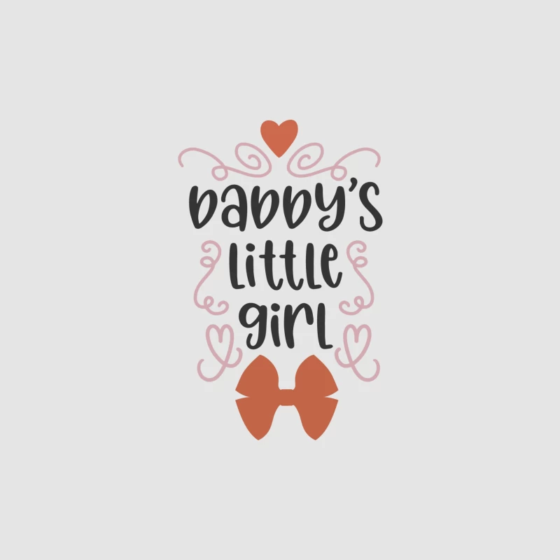 Fille de papa avec cœur et nœud Homme Sweat à capuche