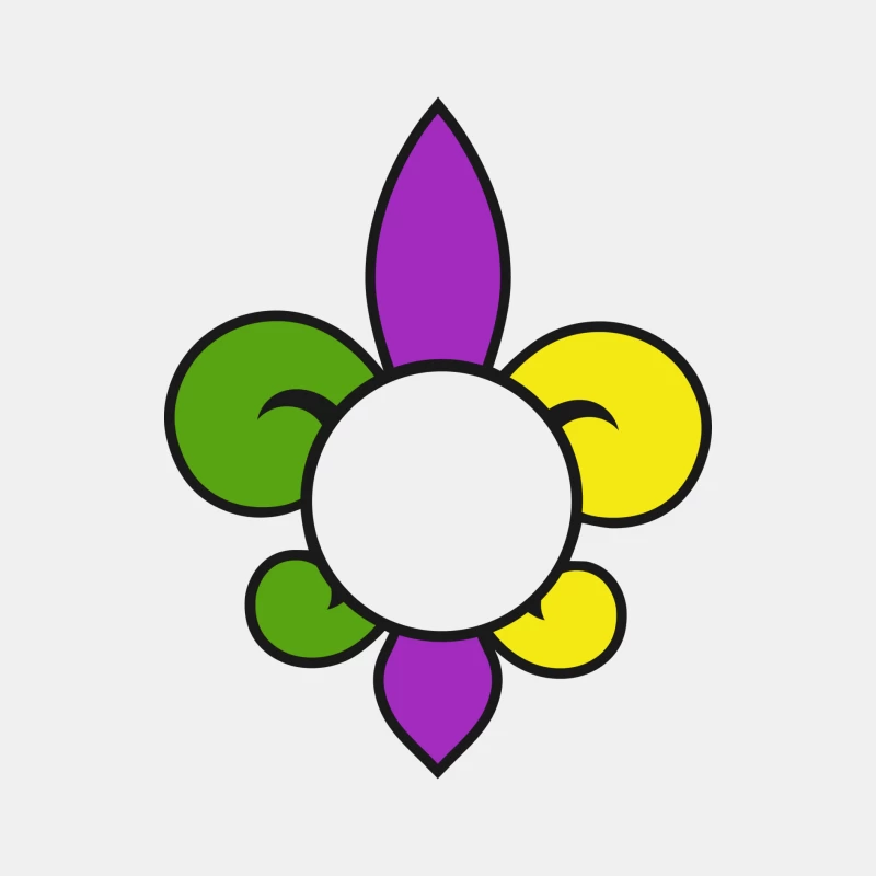 Fleur de lis multicolore Homme Débardeur