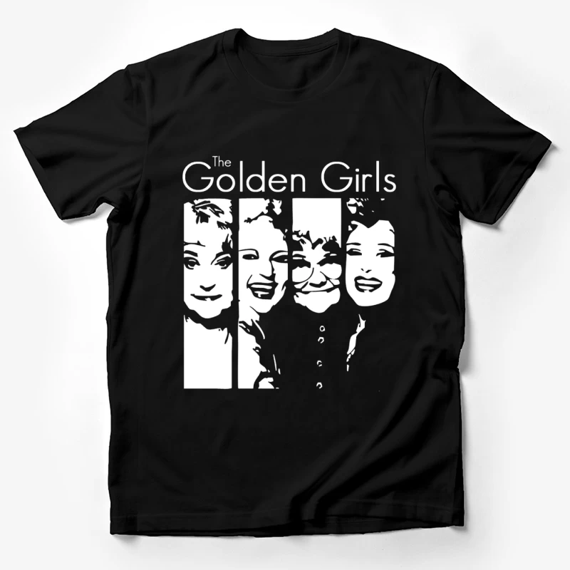 Minimalist Line Art of The Golden Girls TV Show Male T-Shirt